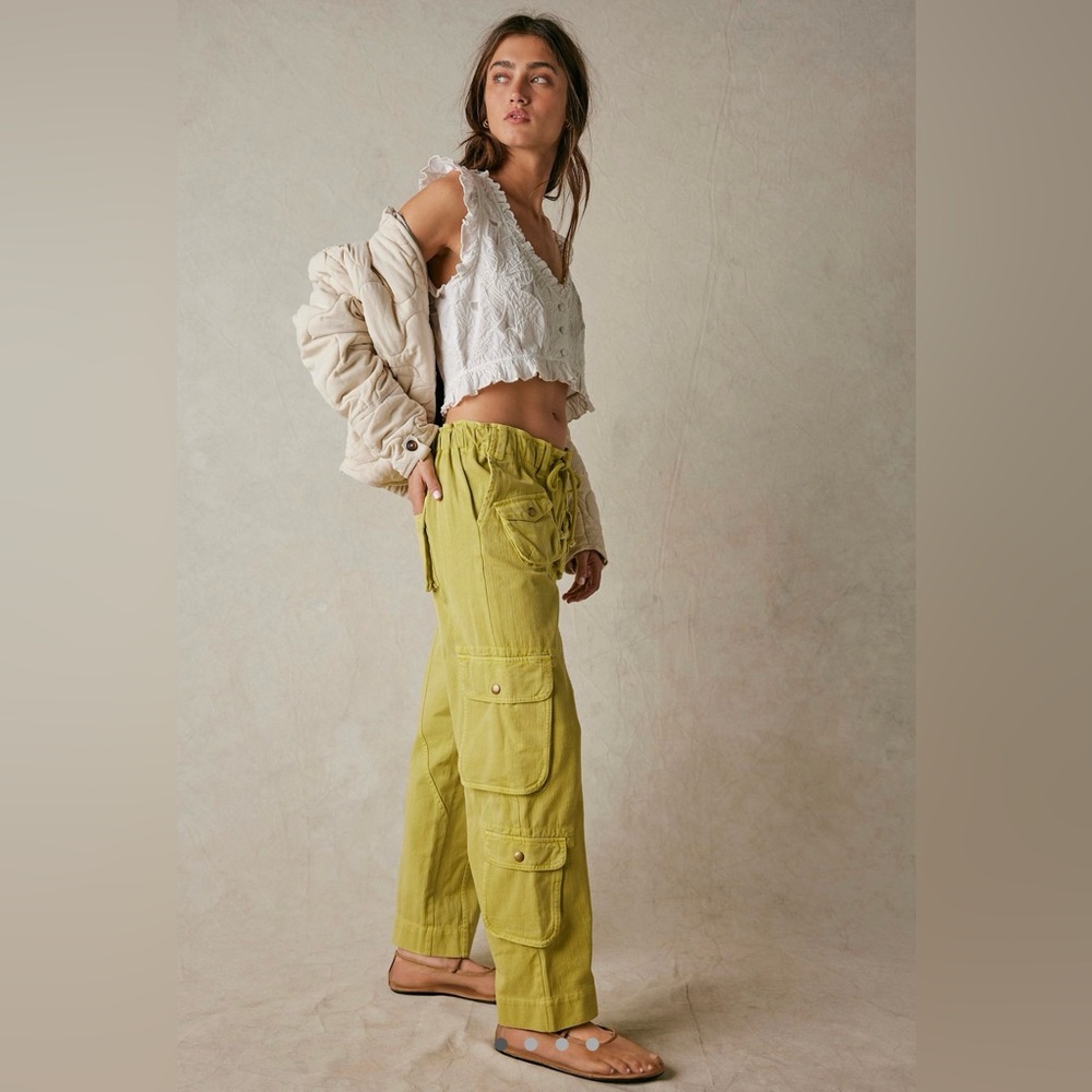 Free People Tahiti Cargo Pants - Sz L - EUC